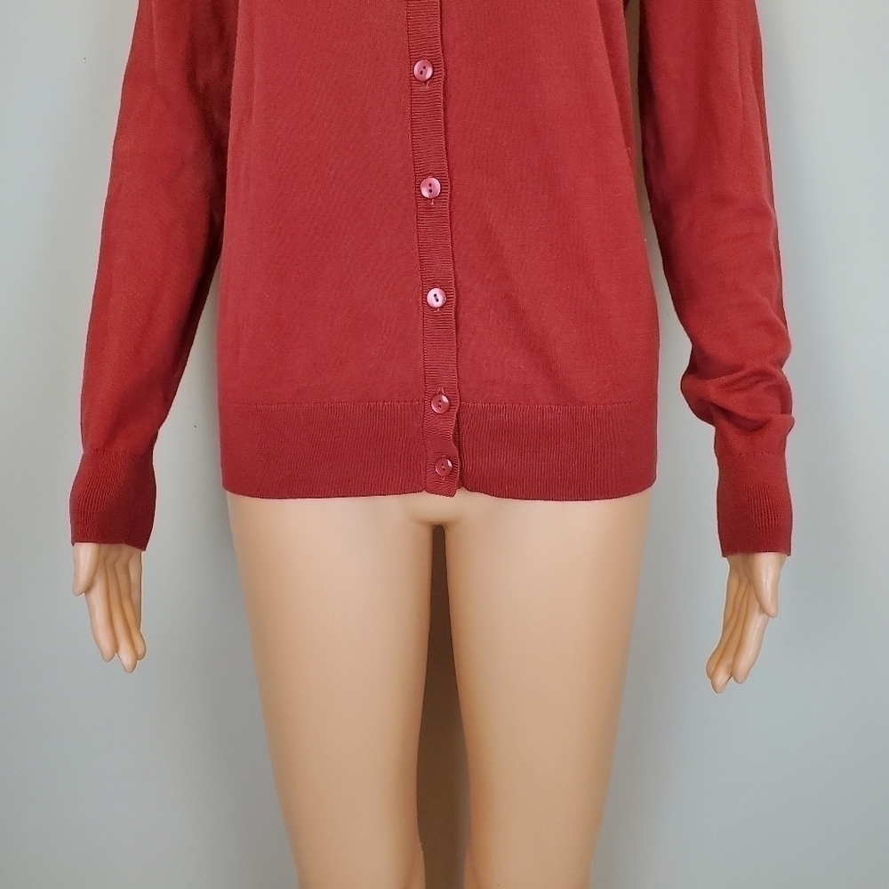 Loft outlet rust color long sleeve button down ca… - image 6